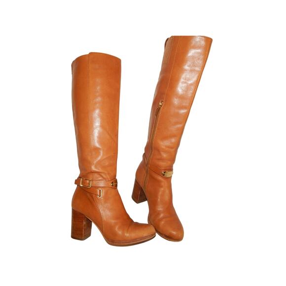 Michael Kors Cameral Leather Boots Size 6 - Picture 1 of 14